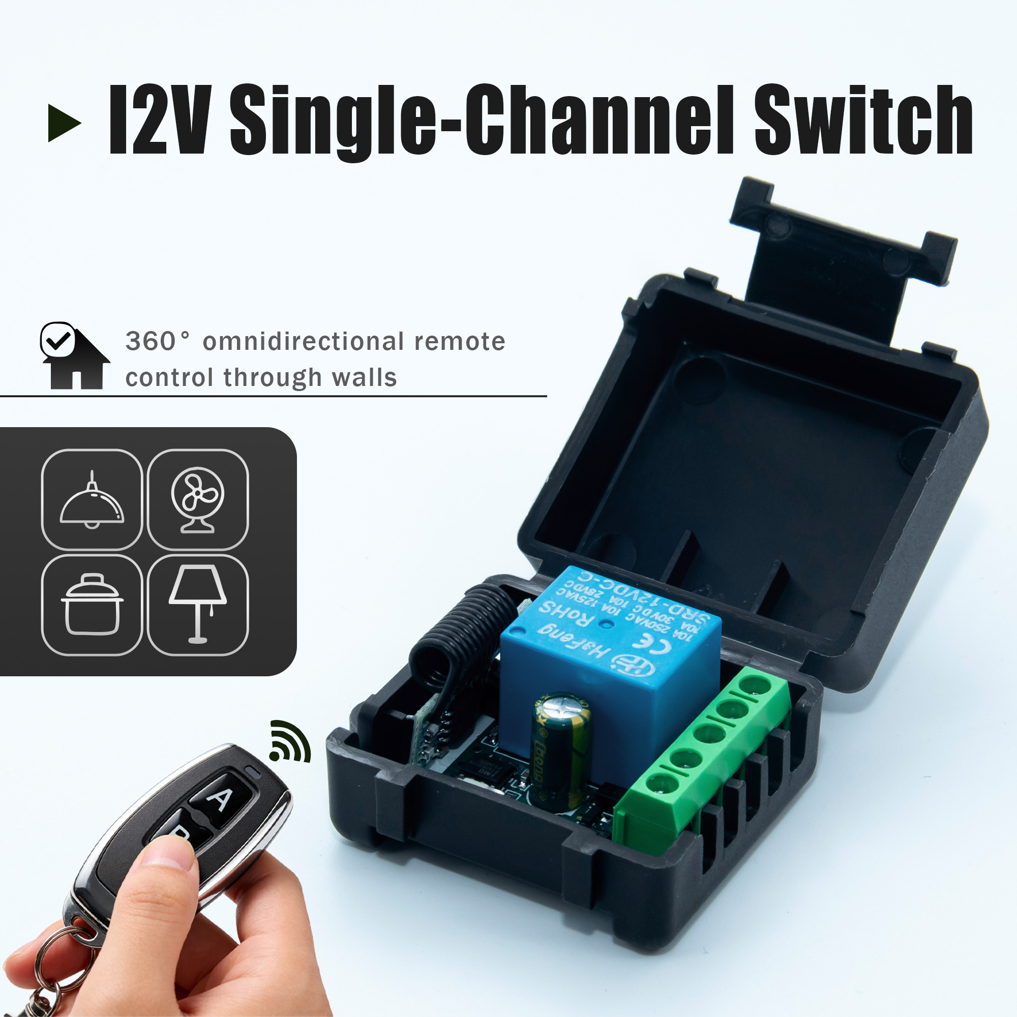 Ir Remote Module - DC 12V 433MHz Kablosuz Uzaktan Kumanda