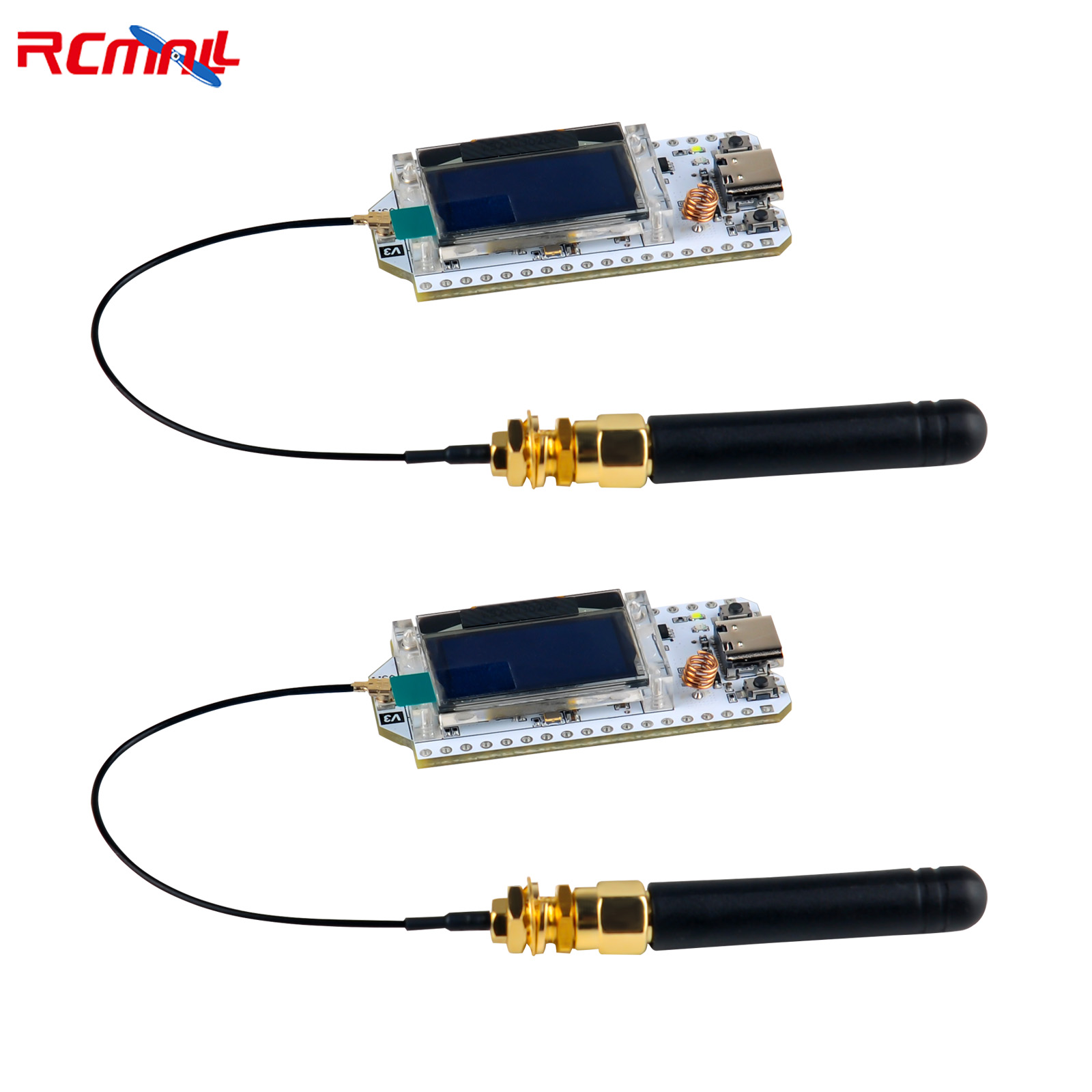 Oled Display 0.96 - 2 takım LoRa32 V3 868MHz 915MHz