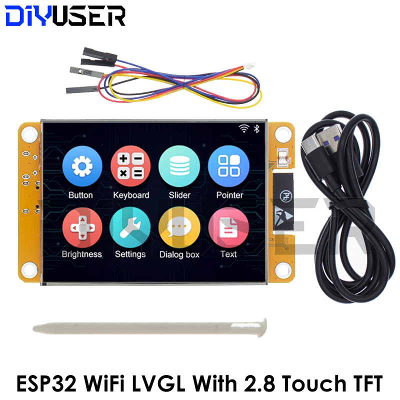 Tft Display 2.4 - ESP32 LVGL WIFI&Bluetooth Geliştirme Kartı 2.8