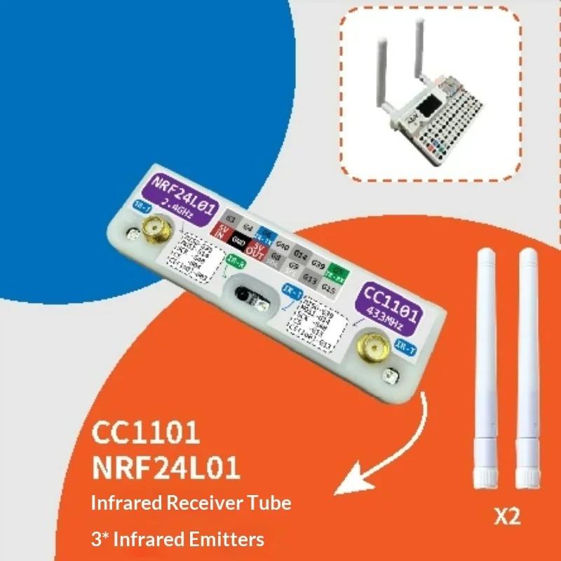 Nrf24L01 - M5Stack CardPuter 3'ü 1 Arada RF