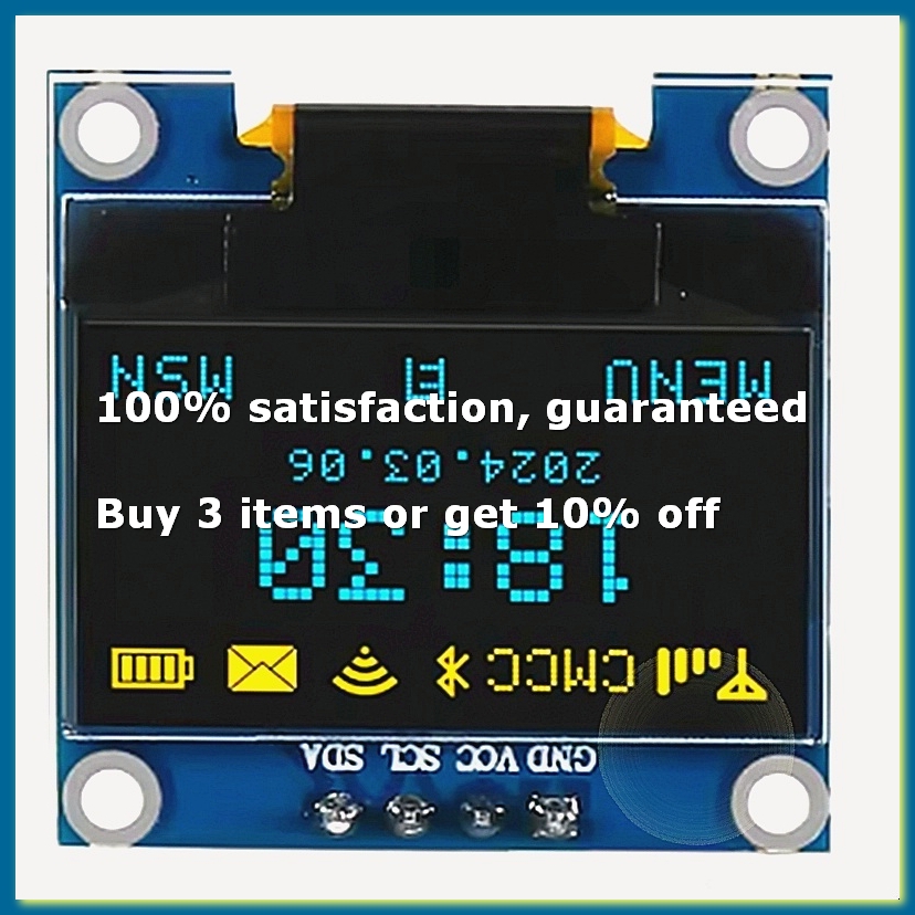 Oled Display 0.96 - 0.96 İnç OLED Ekran Modülü I2C