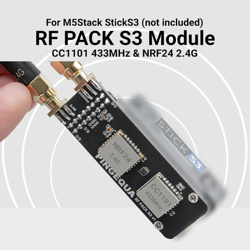 Nrf24L01 - M5Stack StickS3 Çift Bantlı Modül CC1101