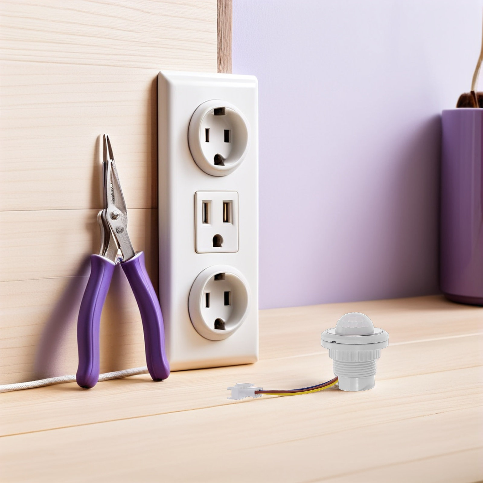 Pir Motion Sensor - Hareket Sensörlü Işık Anahtarı, Kızılötesi PIR