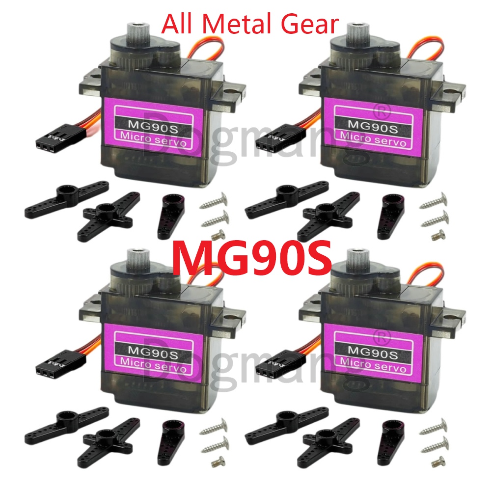 Servo Sg90 - MG90S Servo 1/2/4/10/20/50 Adet Tüm Metal