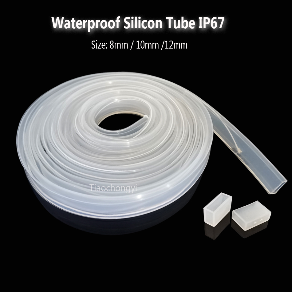 Ws2812B - 8mm 10mm 12mm Şeffaf Silikon Tüp