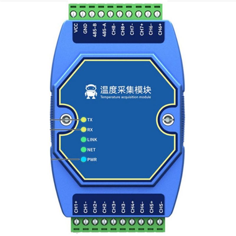 Thermocouple Module K Type - A27F-Sıcaklık Ölçüm Modülü 8 Yollu Modbus