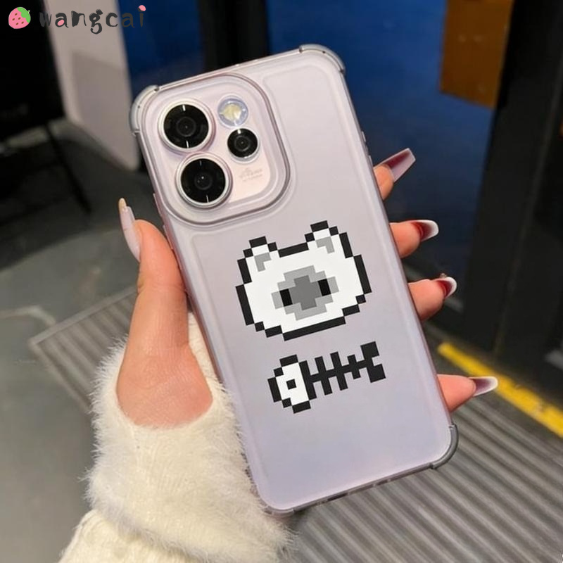 Neopixel - Karikatür Piksel Kedi Buz Sisi Telefon