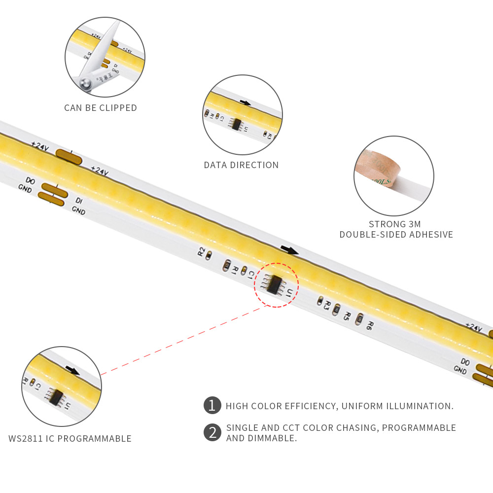 COB SPI WS2811 IC CCT LED Şeri - Neopixel incelemesi ve fiyatı