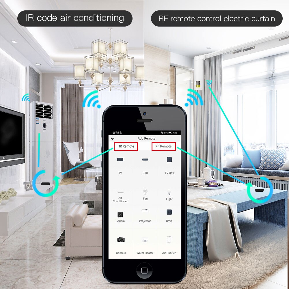 MOES Tuya WiFi IR RF Uzaktan K - Ir Remote Module incelemesi ve fiyatı