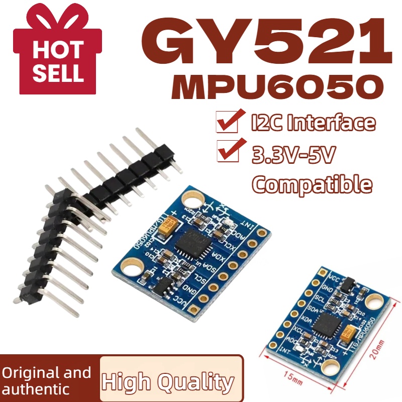 1/5/10 adet GY521 GY-521 MPU60 - Mpu6050 incelemesi ve fiyatı