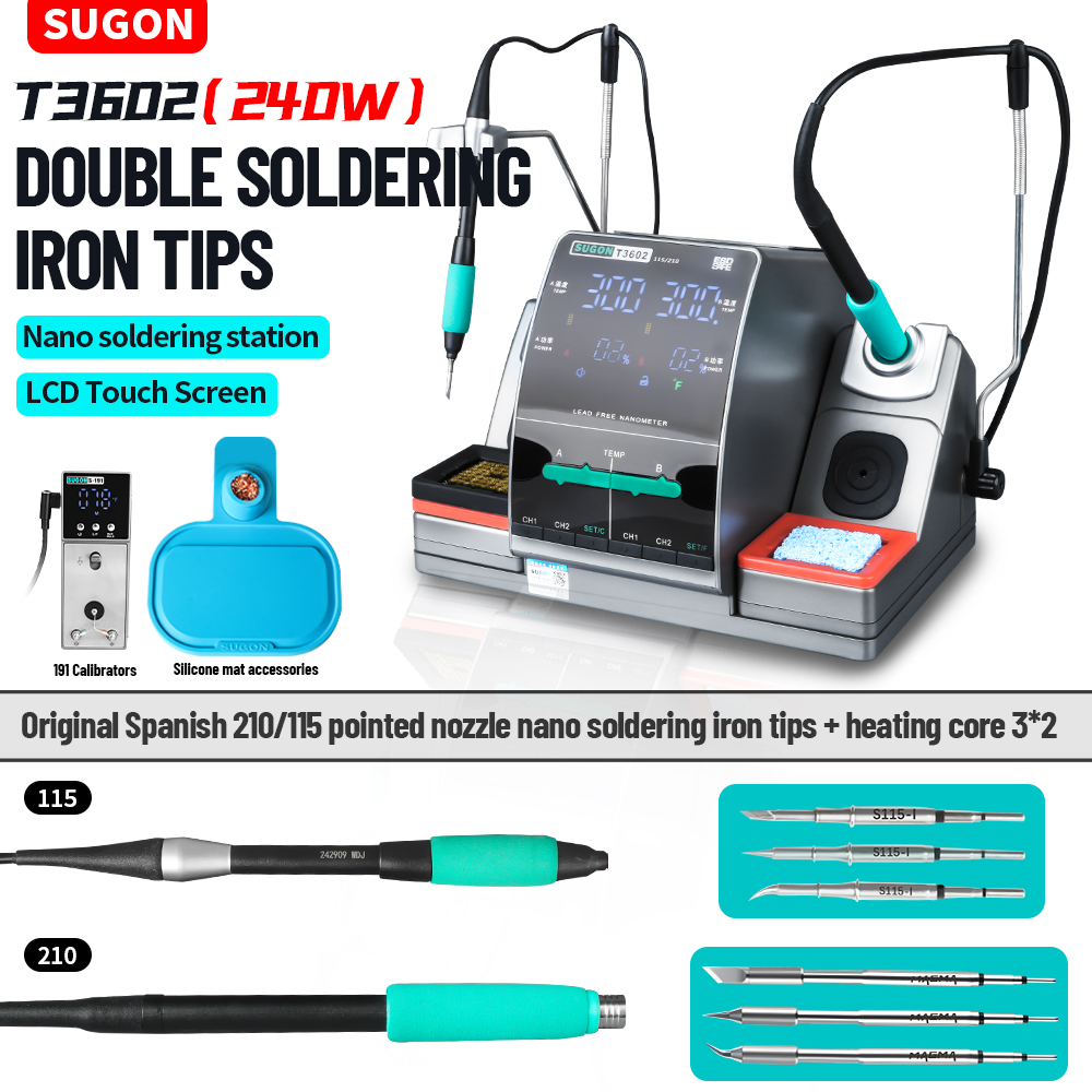 SUGON T3602 240W Lehimleme İst - Soldering Iron Temperature Probe incelemesi ve fiyatı