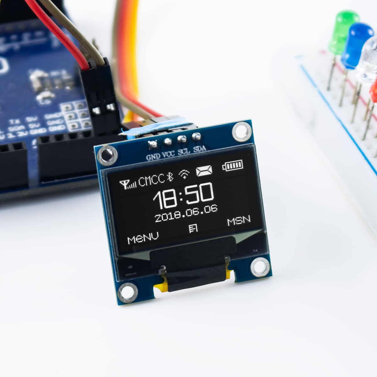 0.96 İnç OLED I2C IIC Ekran Mo - Ssd1306 incelemesi ve fiyatı