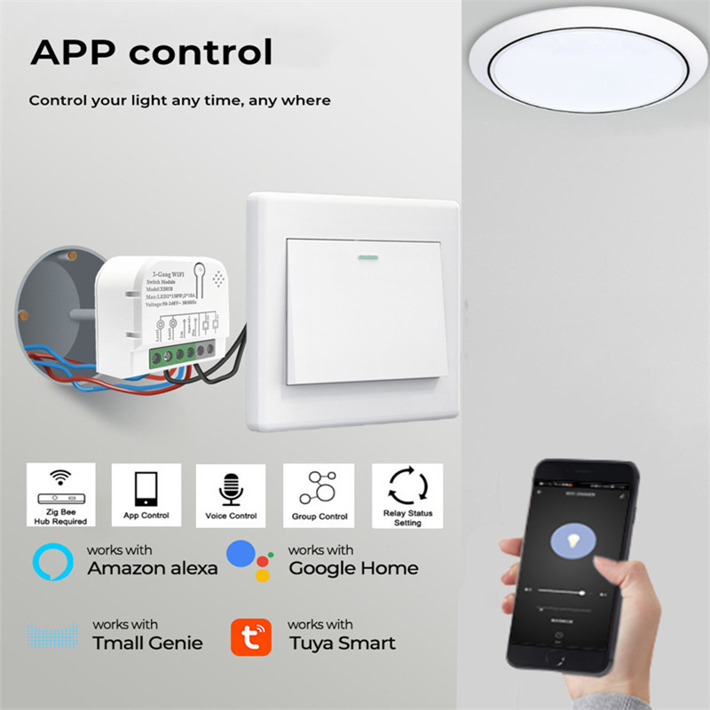1/2 kanallar 10A Tuya ZigBee a - Relay Module 1 Channel incelemesi ve fiyatı