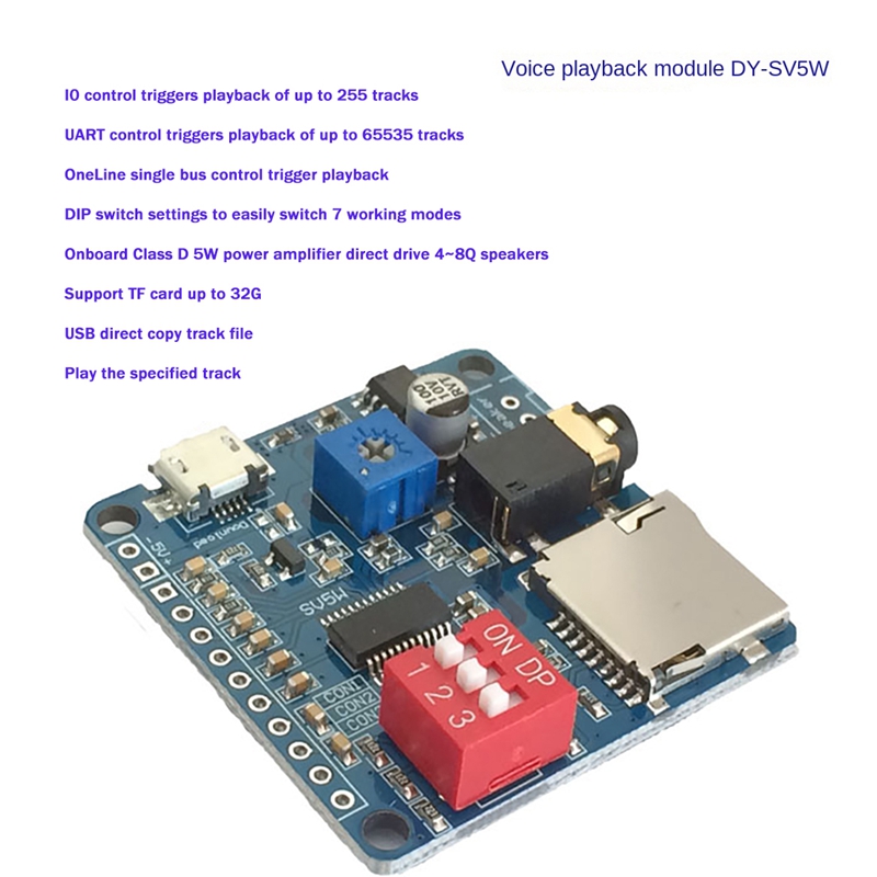 MP3 Müzik Çalar için DY-SV5W S - Sd Card Module incelemesi ve fiyatı
