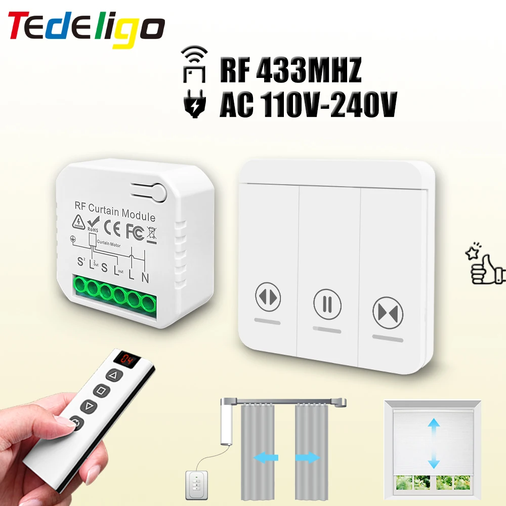 433 MHz RF perde anahtar modül - Ir Remote Module incelemesi ve fiyatı