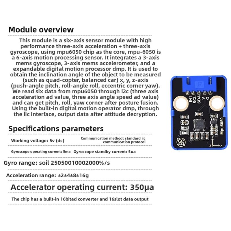 [EYEL!NEW!】 MPU6050 Altı Eksen - Mpu6050 incelemesi ve fiyatı