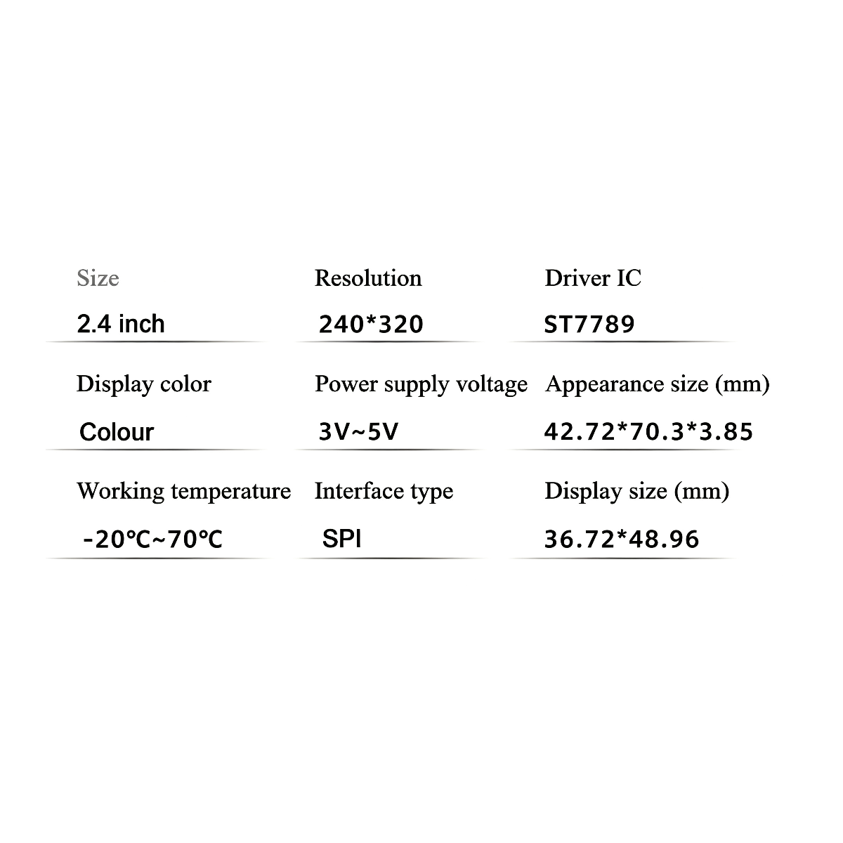 2.4 İnç TFT LCD Ekran Modülü S - Tft Display 2.4 incelemesi ve fiyatı