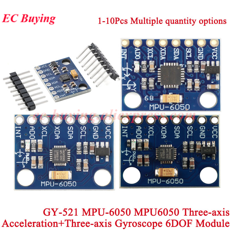 1-10 adet GY-521 MPU-6050 MPU6 - Mpu6050 incelemesi ve fiyatı