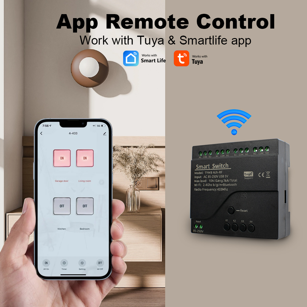 4CH Tuya Akıllı Wifi Anahtar M - Relay Module 4 Channel incelemesi ve fiyatı
