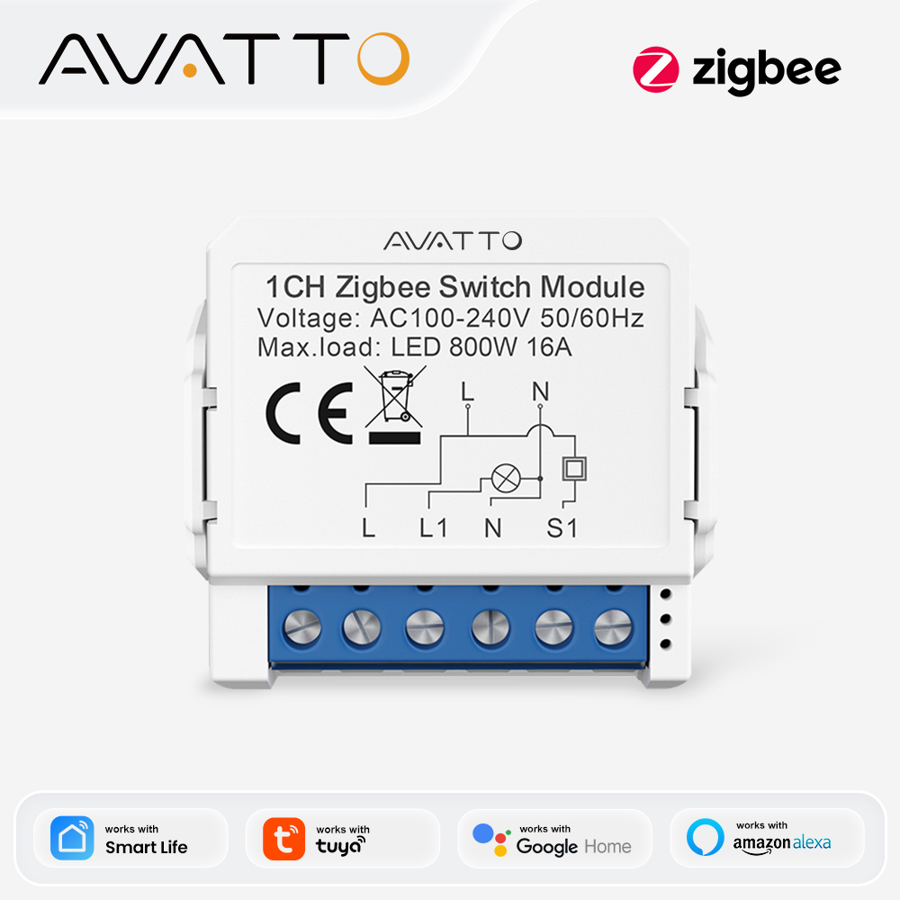 AVATTO ZigBee Tuya 1/2/3/4 Gan - Relay Module 1 Channel incelemesi ve fiyatı