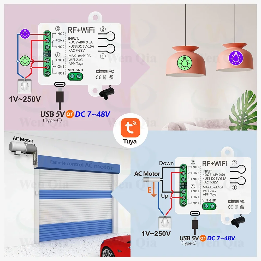 2CH Akıllı Işık Anahtarı Tuya, - Ir Remote Module incelemesi ve fiyatı
