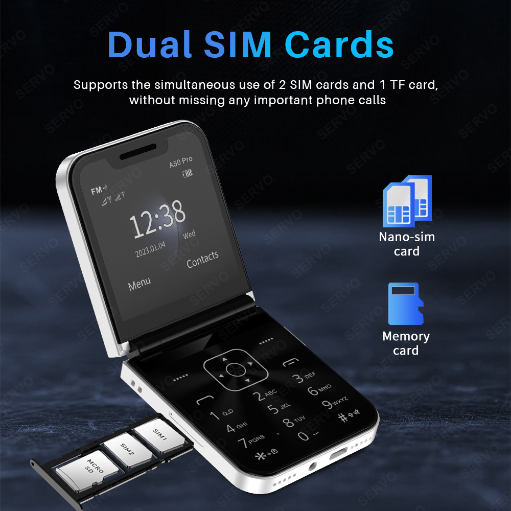 SERVO A50 PRO Flip Cep Telefon - Tft Display 2.4 incelemesi ve fiyatı