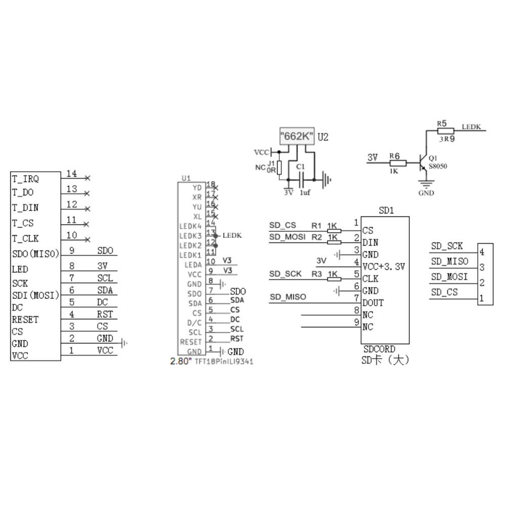2.8 İnç TFT LCD Ekran Modülü E - Ili9341 incelemesi ve fiyatı
