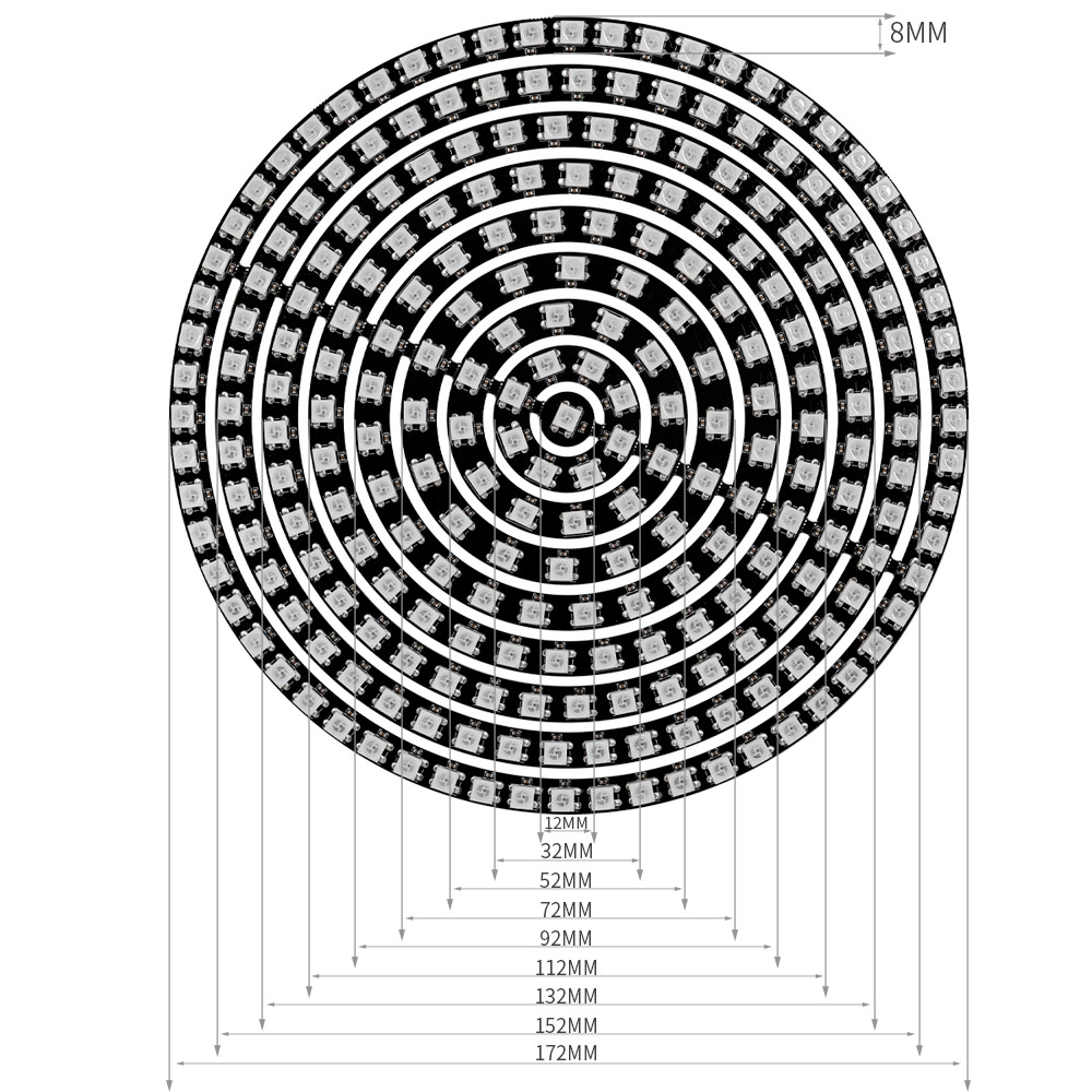 WS2812B RGBIC LED Halka Bireys - Neopixel incelemesi ve fiyatı