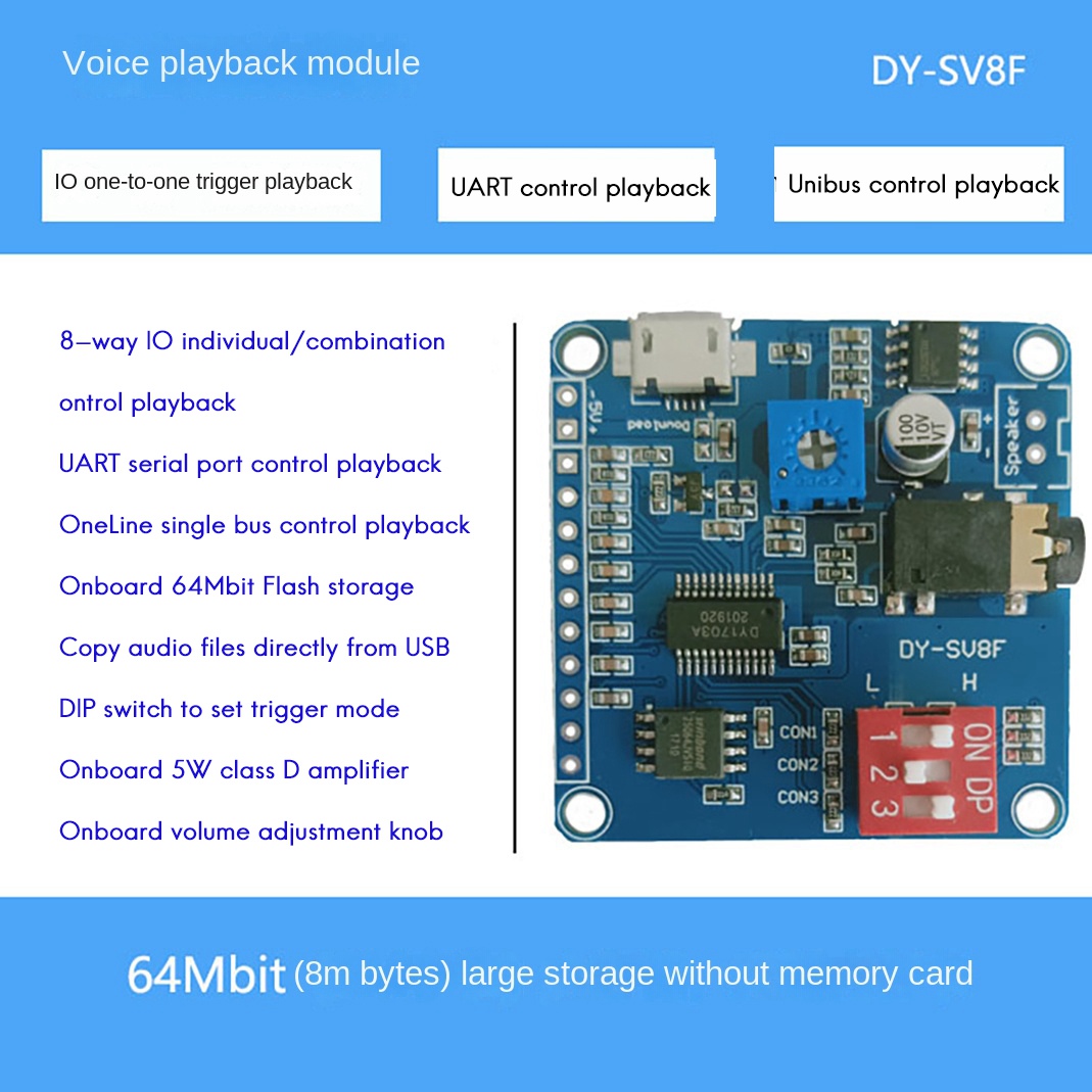 ABZZ-DY-SV8F Ses Çalma Modülü  - Sd Card Module incelemesi ve fiyatı