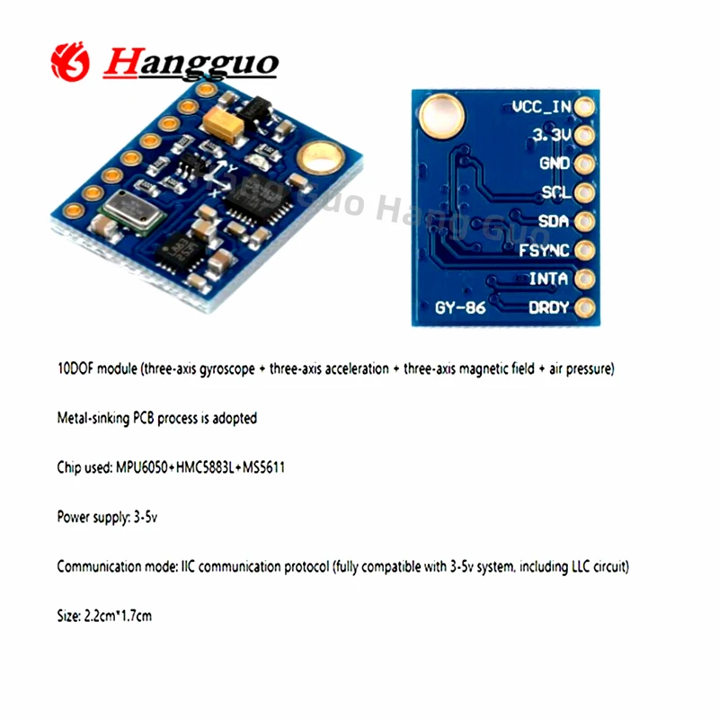 GY-86 10DOF MS5611 HMC5883L MP - Mpu6050 incelemesi ve fiyatı